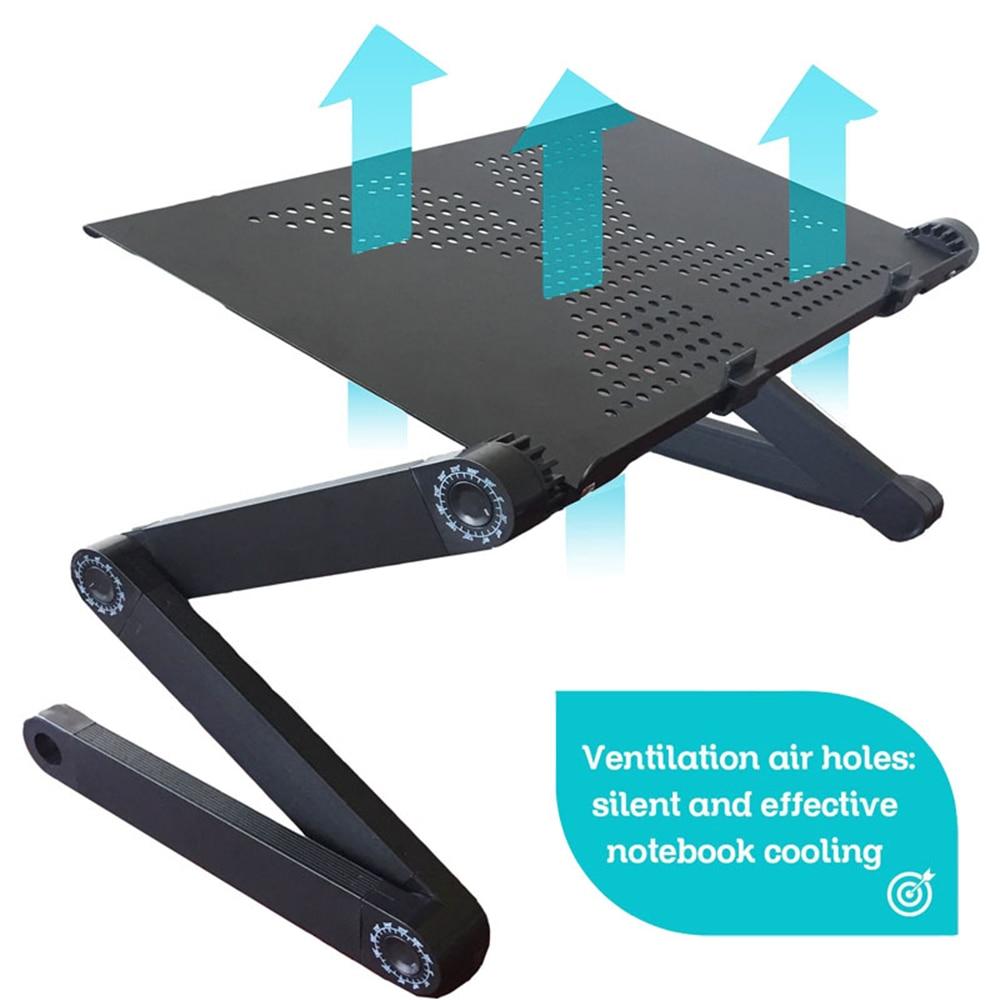 Folding Laptop Desk Ergonomic Aluminum Bed Stand
