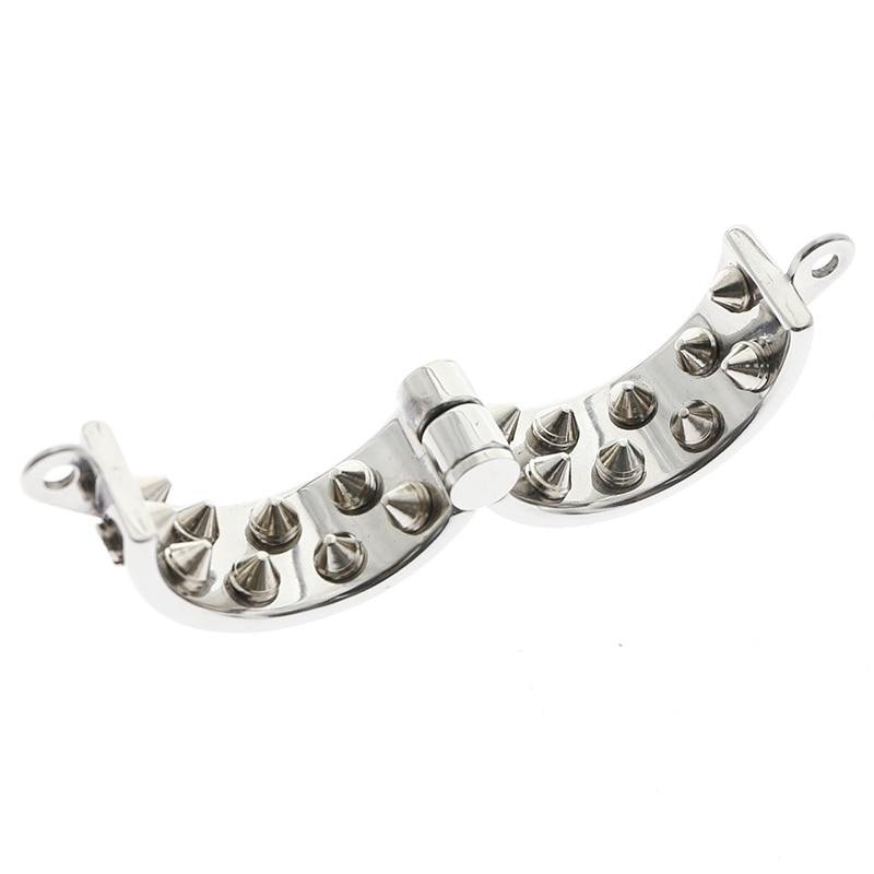Sharp Spike Metal Cock Ring Male Chastity Bdsm Torture Devices