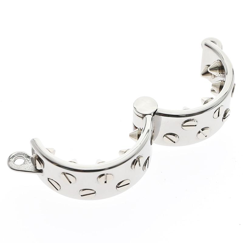 Sharp Spike Metal Cock Ring Male Chastity Bdsm Torture Devices