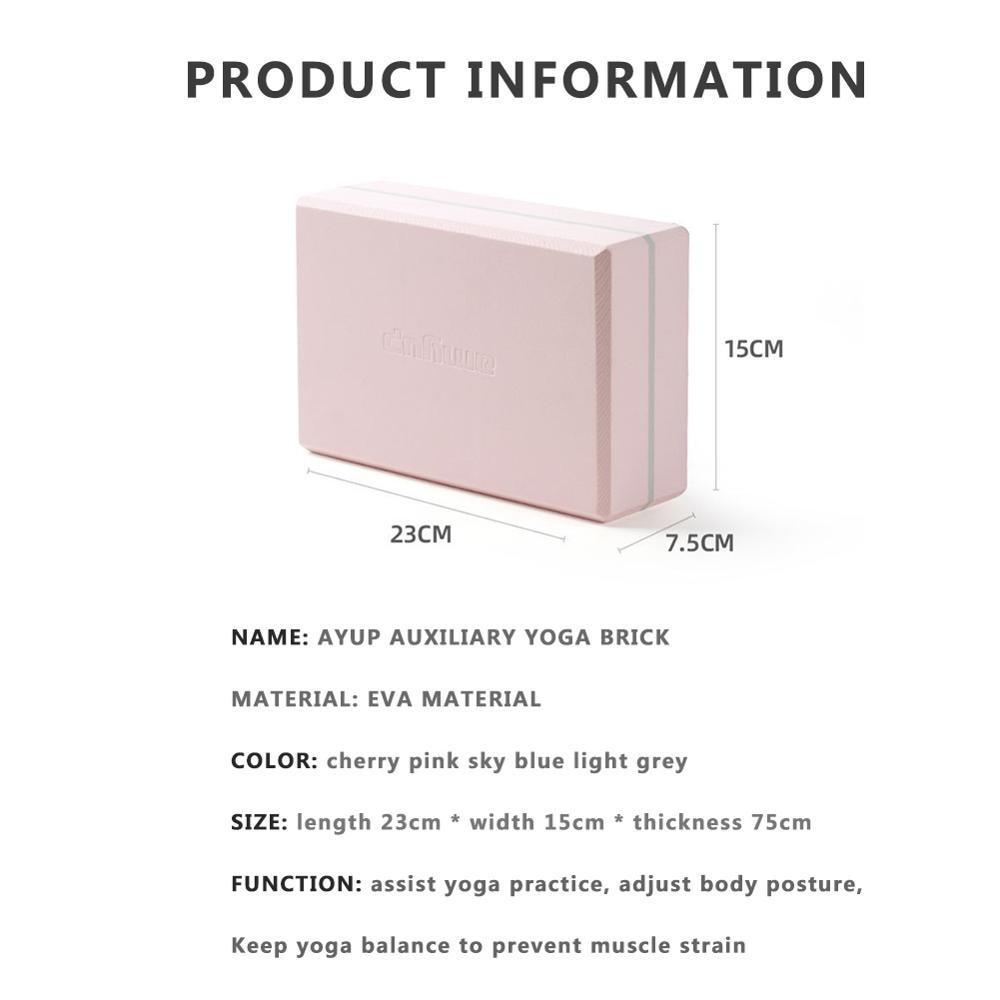 Eva Yoga Block Fitness Foam Brick Exercise Gym Sports Pilates Stretching F01 Au Stock