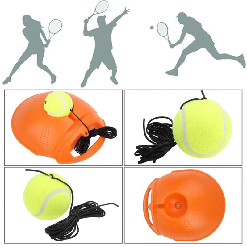 Solo Tennis Trainer With Balls Rebound Practice Training Exercise Fitness