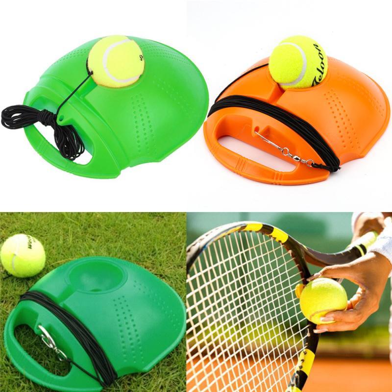 Solo Tennis Trainer With Balls Rebound Practice Training Exercise Fitness