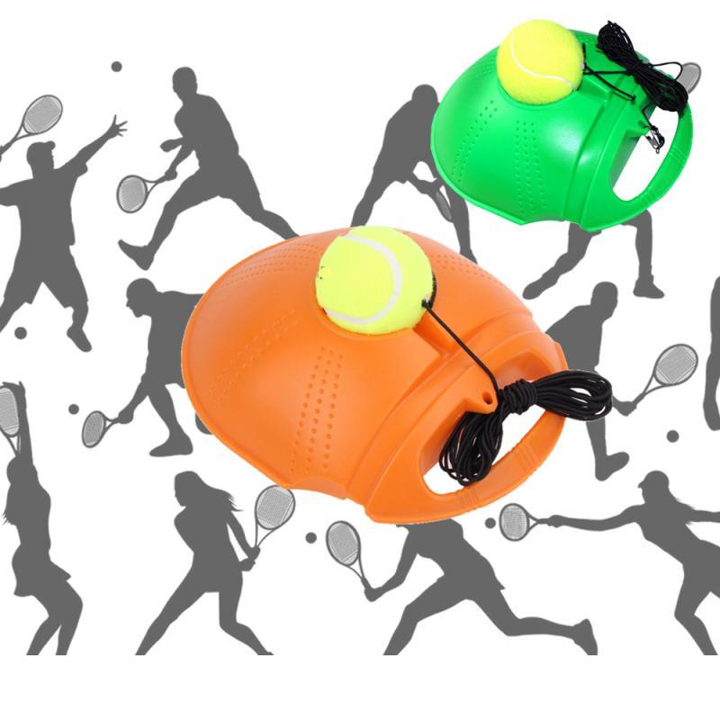 Solo Tennis Trainer With Balls Rebound Practice Training Exercise Fitness