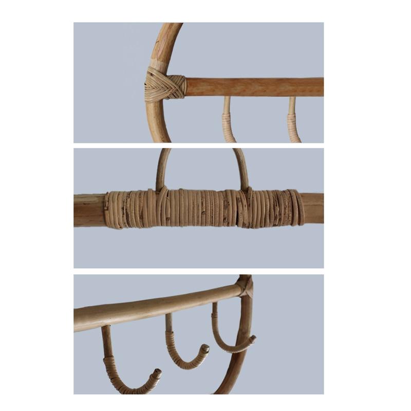 Rattan Wall Hooks Storage Organisation