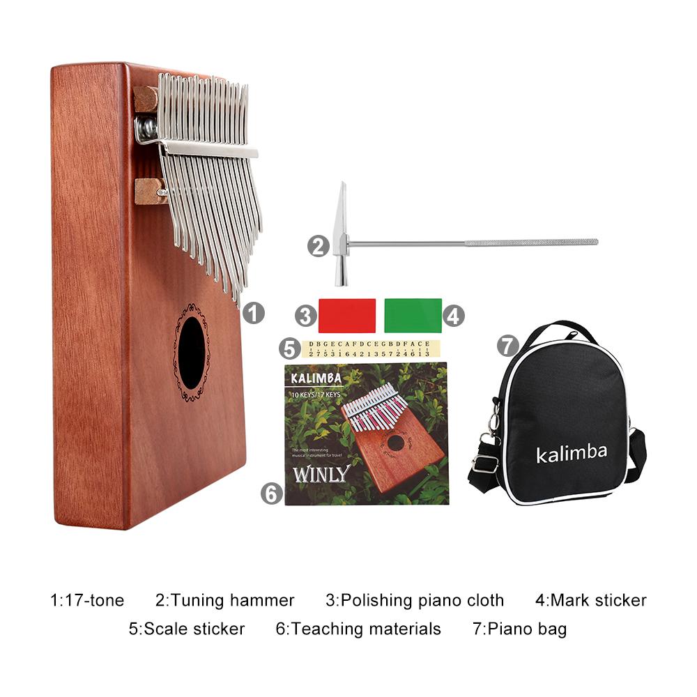 17 Keys Kalimba Thumb Piano High Quality Musical Instrument
