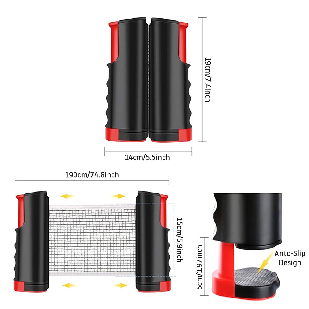 Retractable Table Tennis Net Family Games Ping Pong Equipment