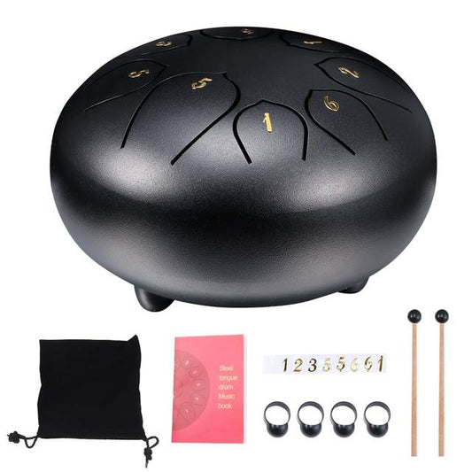 1 Sets of Hod Health & Home 1 Sets Of 6 Inch Mini 8 Tone Steel Tongue Drum Percussion Musical Instrument