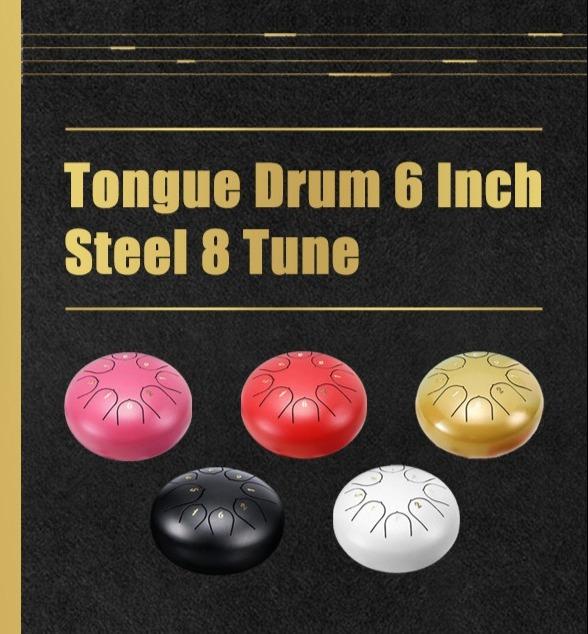 1 Sets of Hod Health & Home 1 Sets Of 6 Inch Mini 8 Tone Steel Tongue Drum Percussion Musical Instrument