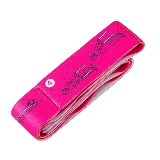 Yoga Stretch Resistance Bands Pink / Orange Blue Gym Fitness Pilates Workout