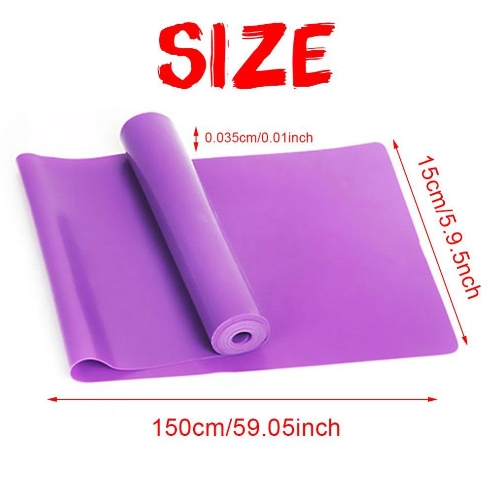 5Pc Yoga Pilates Set Fitness Workout Gym Ball Block Strap Resistance Band