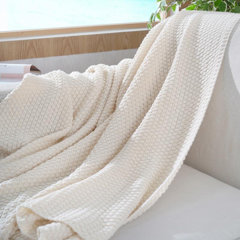 Tasseled Knit Throw Blanket Decor