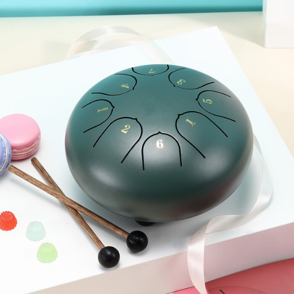 1 Sets of Hod Health & Home 1 Sets Of 6 Inch Mini 8 Tone Steel Tongue Drum Percussion Musical Instrument