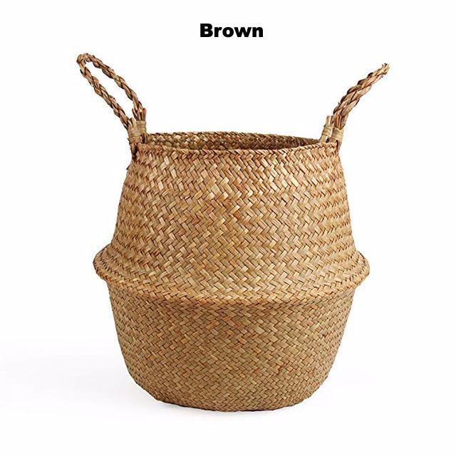 Colour Block Wicker Baskets Storage