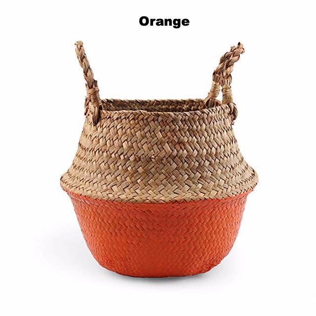Colour Block Wicker Baskets Storage