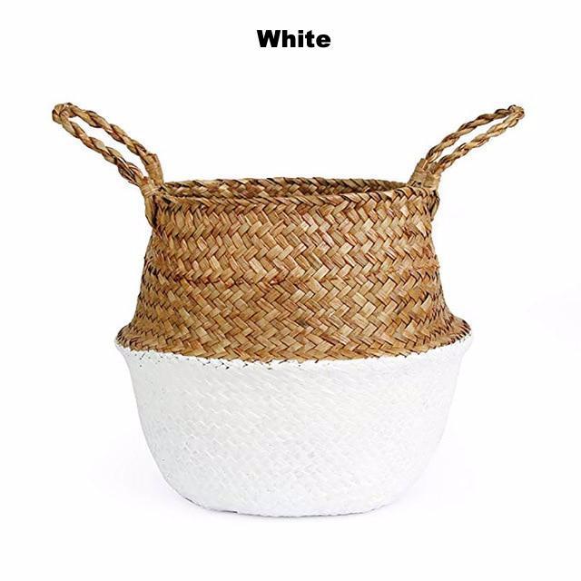 Colour Block Wicker Baskets Storage