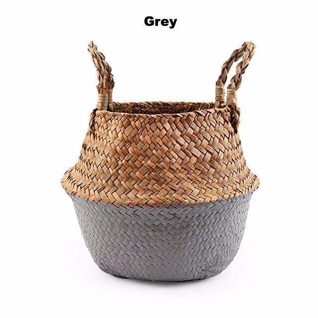 Colour Block Wicker Baskets Storage