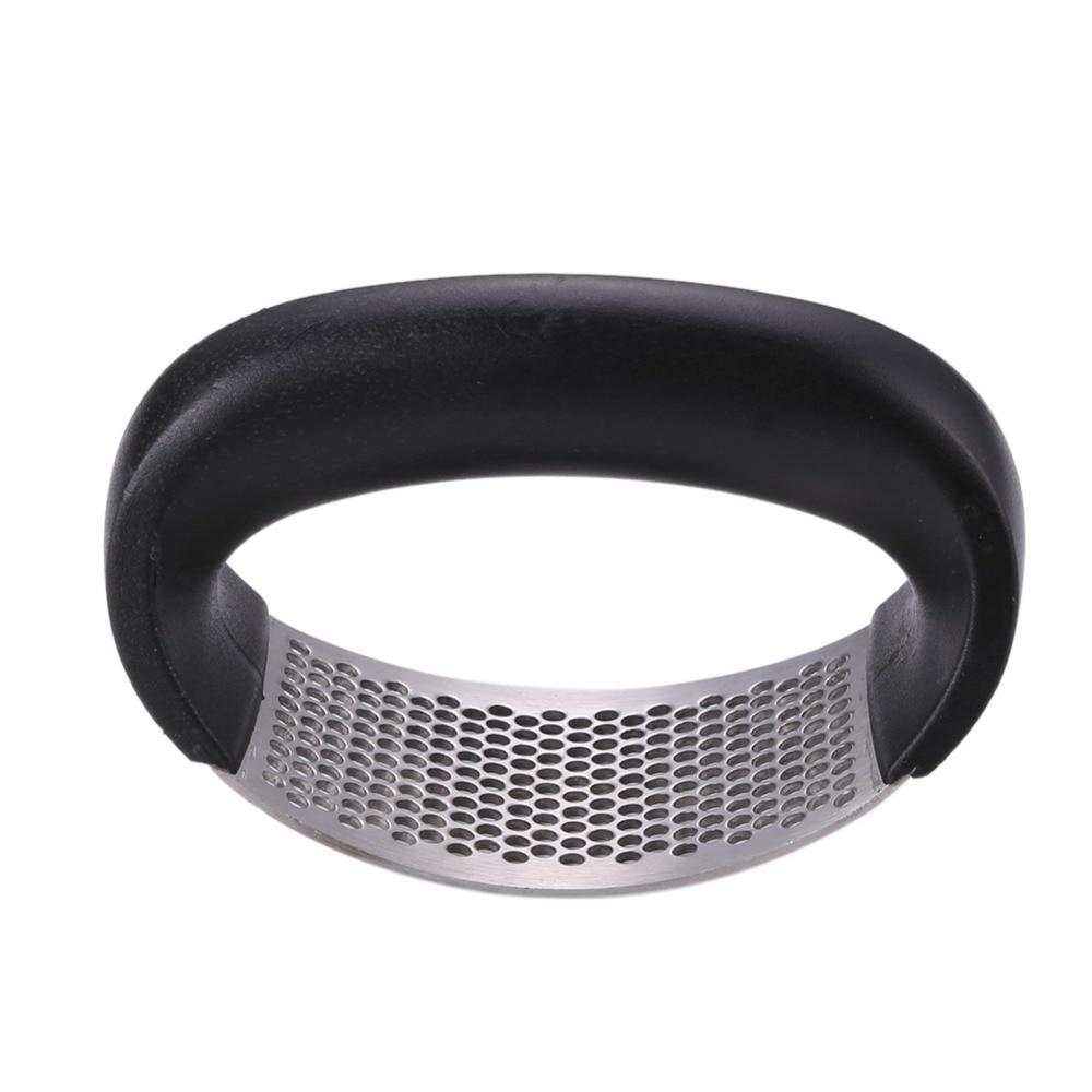 Stainless Steel Garlic Masher Press Household Manual Curve Fruit Vegetable