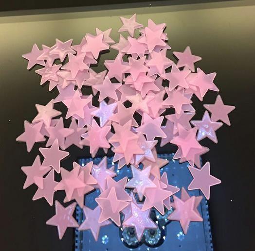 50Pcs 3D Stars Glow In The Dark Wall Stickers Luminous Fluorescent Decor