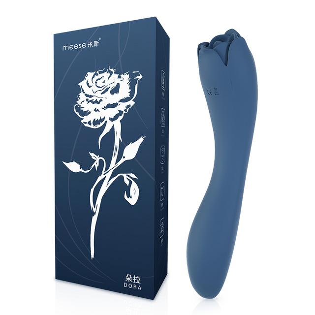 Rose Oral Licking Tongue Clitoris Vibrator Silicone Waterproof Sex Toy Women
