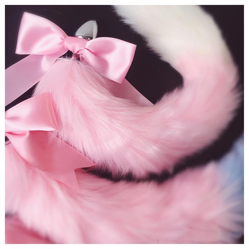1 Sets of House Of Dasein 1 Sets Neko Cat Ears Headband With Fox Or Kitten Tail Metal Butt Plug Bdsm Cosplay
