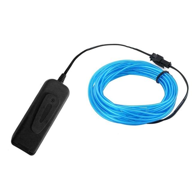 El Wire Glowing Neon Diy Decorations Dance Party Costumes 1M / 3M 5M