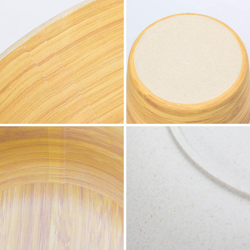 Bamboo Fiber 4Pcs Or 16Pcs Tableware Dinnerware Set