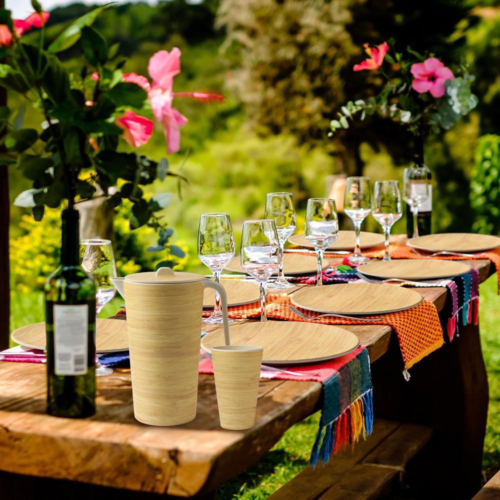 Bamboo Fiber 4Pcs Or 16Pcs Tableware Dinnerware Set
