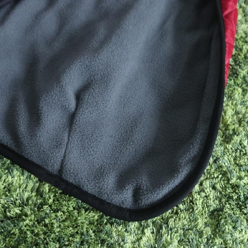 Warm Fleece Large Pet Dog Jacket With Reflective Strip
