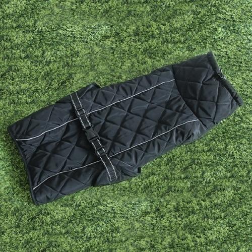 Warm Fleece Large Pet Dog Jacket With Reflective Strip