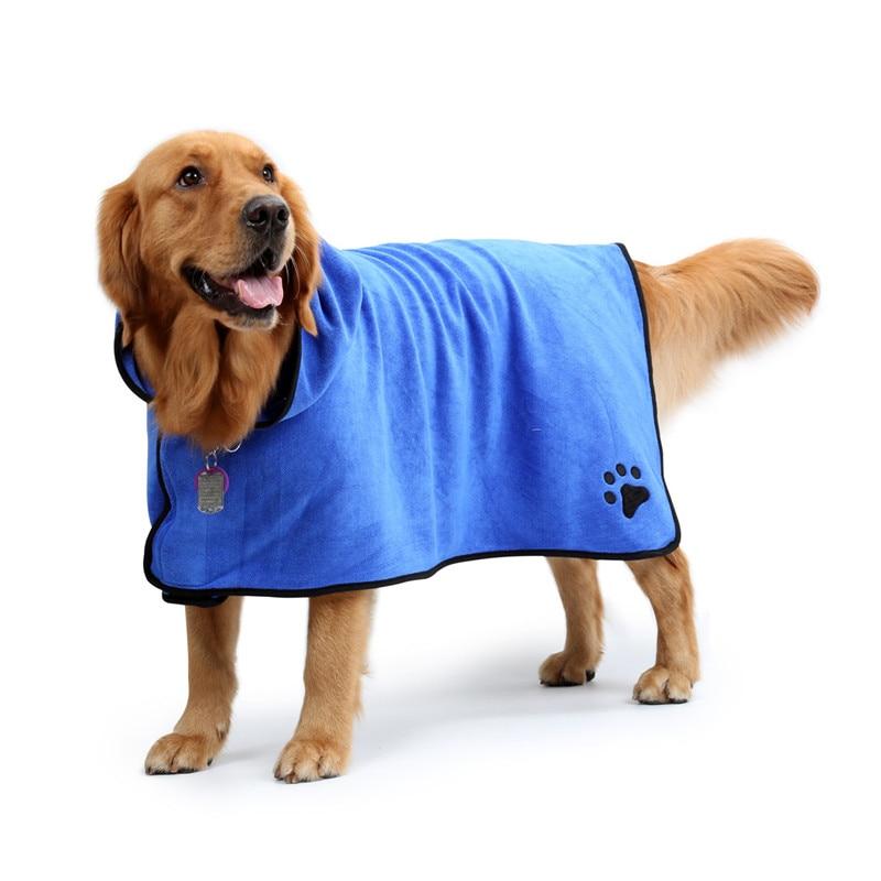 1 Sets of 1 Sets Of Absorbent Microfibre Dog Bath Robe Towel