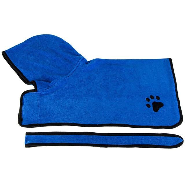 1 Sets of 1 Sets Of Absorbent Microfibre Dog Bath Robe Towel