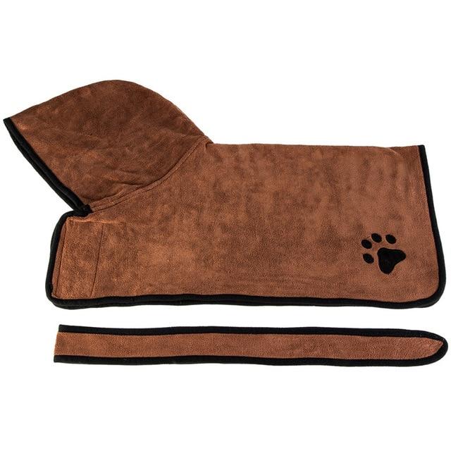 1 Sets of 1 Sets Of Absorbent Microfibre Dog Bath Robe Towel