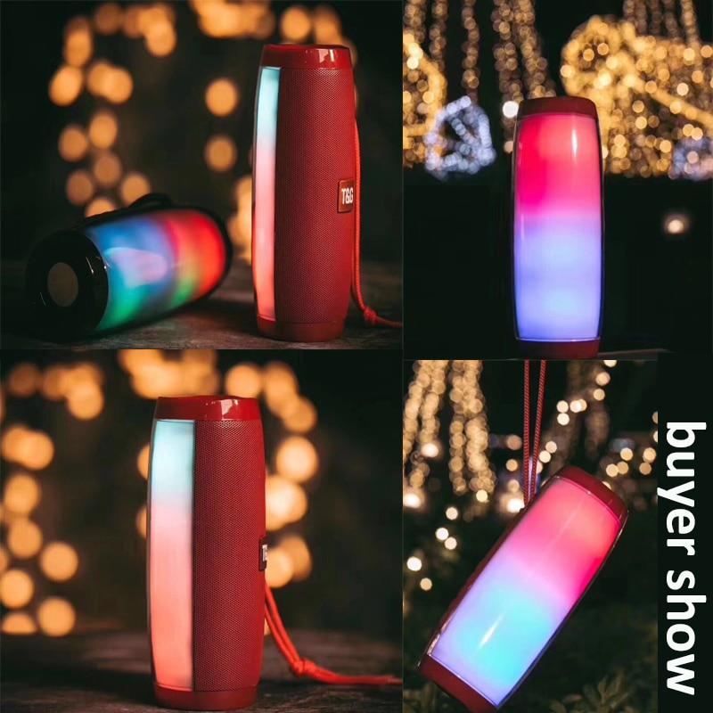 Bluetooth Column Wireless Fm Radio With Led Light