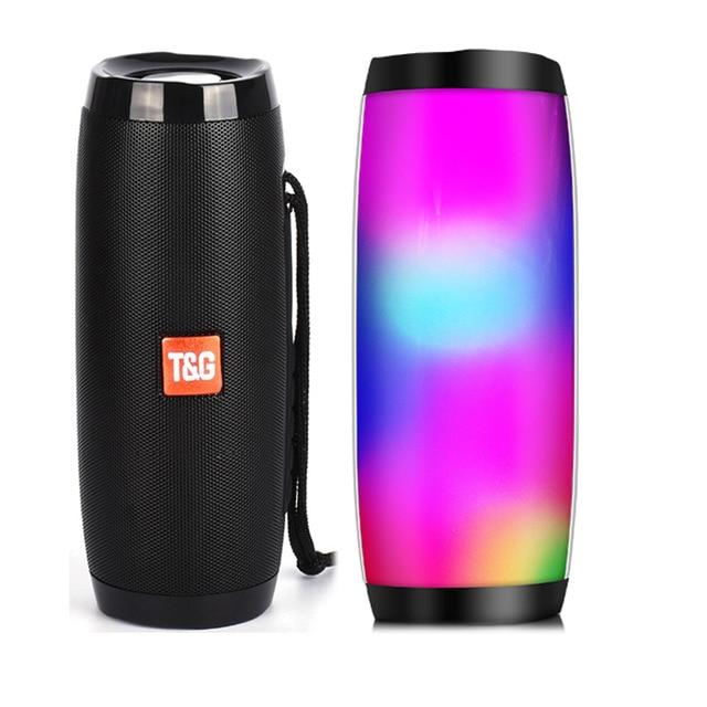Bluetooth Column Wireless Fm Radio With Led Light