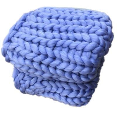 Super Warm Chunky Weave Knitted Blanket