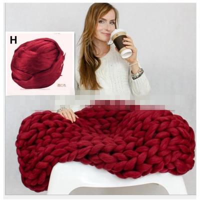 Super Warm Chunky Weave Knitted Blanket