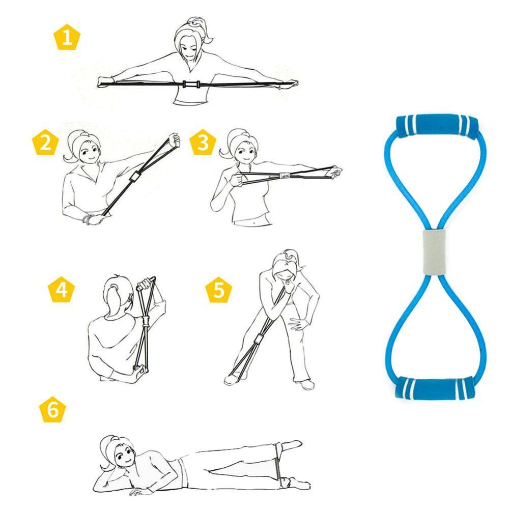 Resistance Band Back Stretch Belt Gym Fitness Equipment