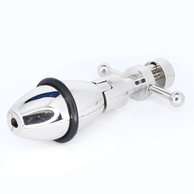 Ultimate Asslock Stainless Steel Metal Anal With Lock Expanding Butt Plug