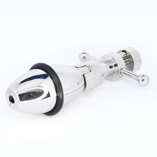 Ultimate Asslock Stainless Steel Metal Anal With Lock Expanding Butt Plug