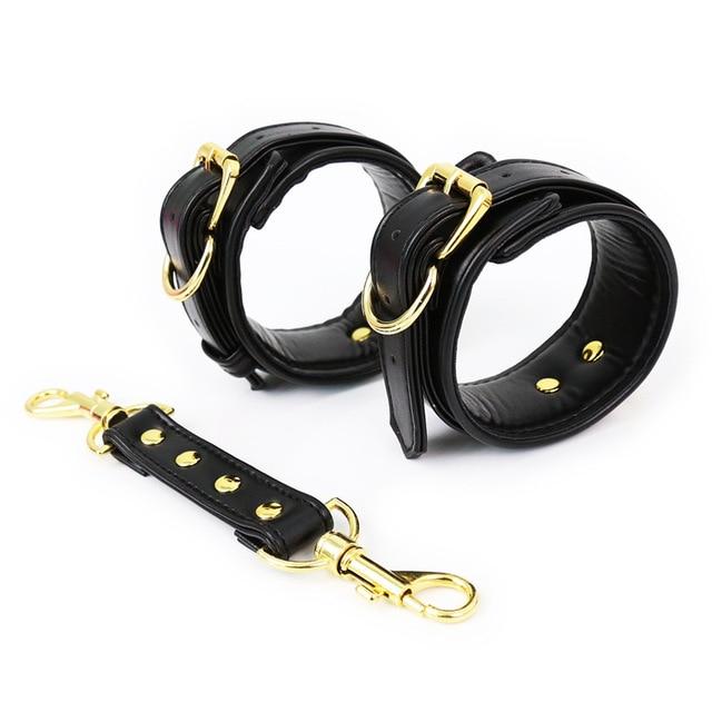 Five Colours Faux Leather Comfortable Handcuffs Bdsm Bondage Sex Toys