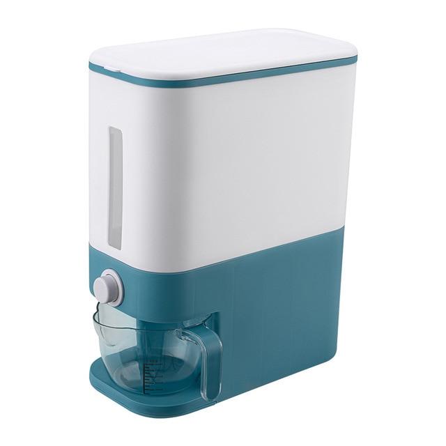 Automatic Plastic Rice Storage Box One Touch Dispenser Kitchen Tools