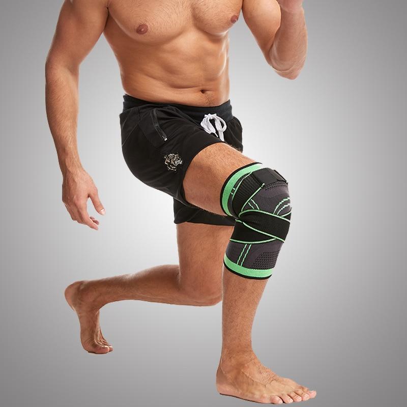 Elastic 3D Pressurised Knee Brace Compression Support Sleeve