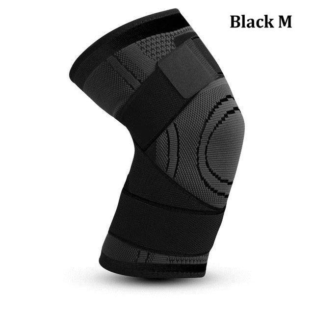 Elastic 3D Pressurised Knee Brace Compression Support Sleeve