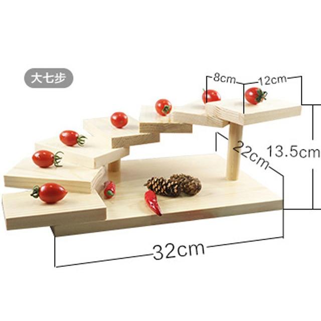 Wooden Step Up Sushi Plate Snack Platter