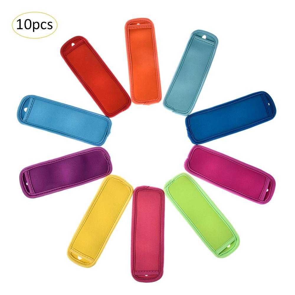 10Pcs / Set Reusable Iceblock Holders Popsicle Bags Sleeves