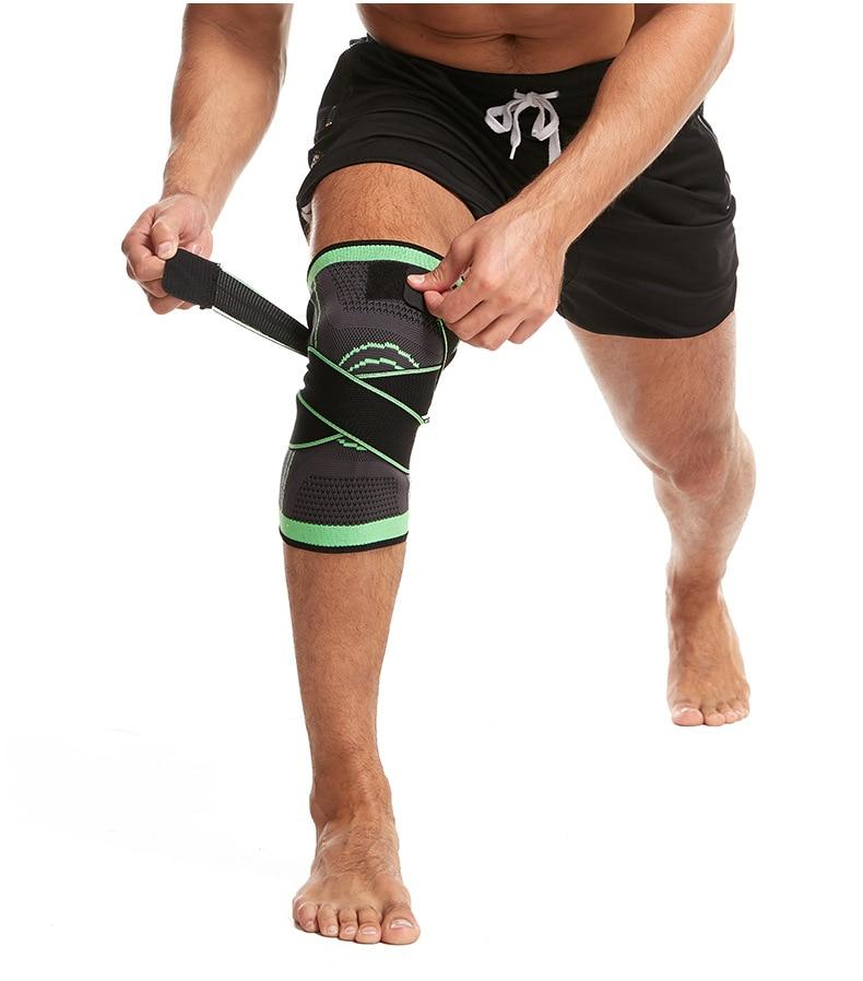 Elastic 3D Pressurised Knee Brace Compression Support Sleeve