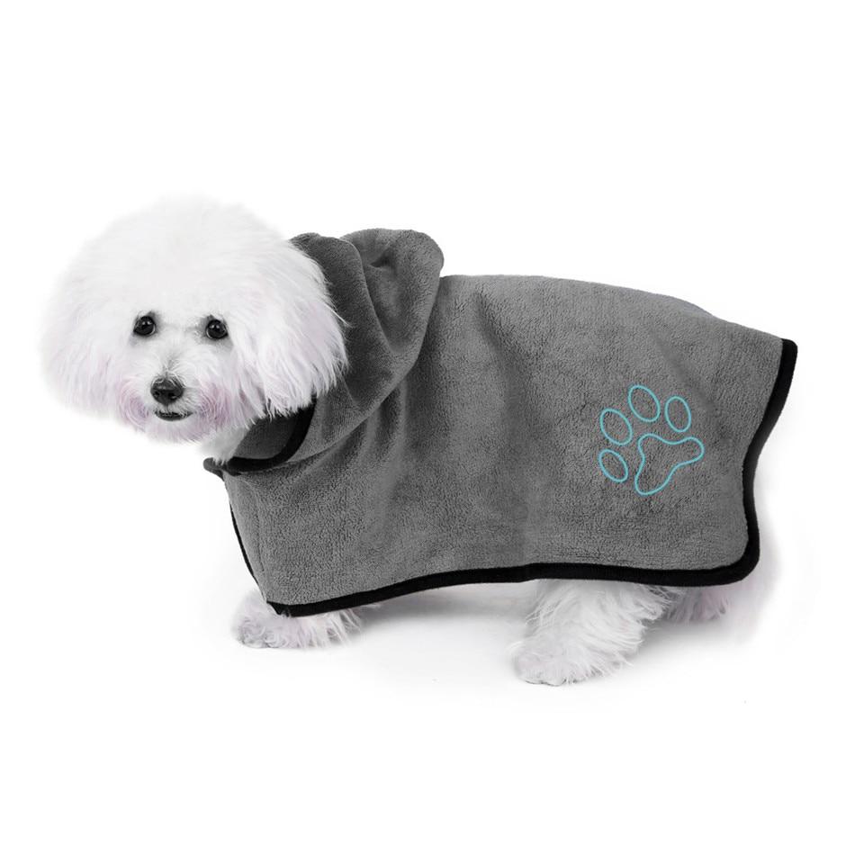 1 Sets of 1 Sets Of Absorbent Microfibre Dog Bath Robe Towel