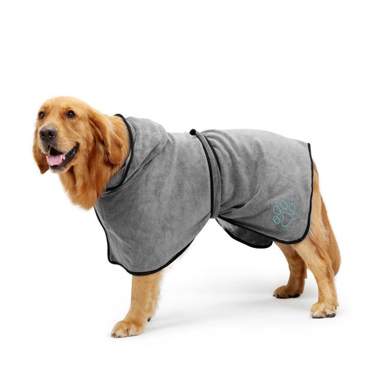 1 Sets of 1 Sets Of Absorbent Microfibre Dog Bath Robe Towel
