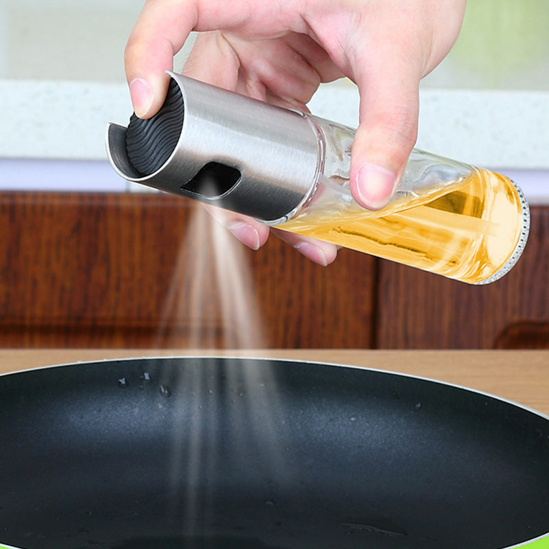 Stainless Steel Olive Oil Sprayer Pump Bottle Kitchen Cooking Tools