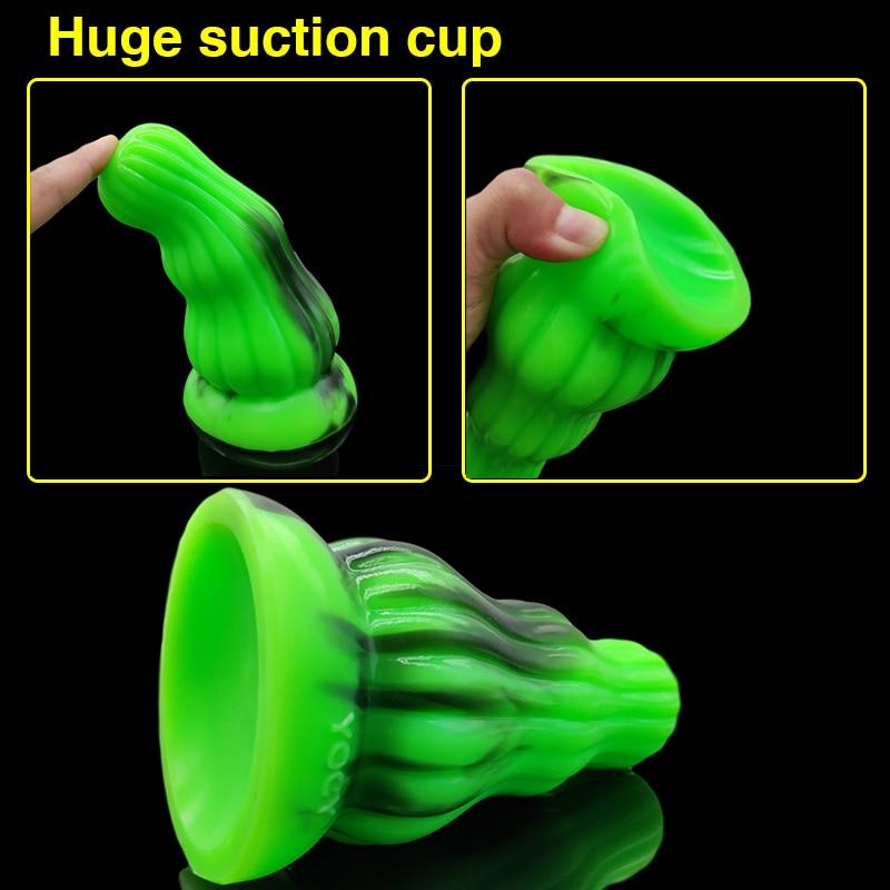 Suction Cup Silicone Dildo Butt Plug Expander Anal Training Toys